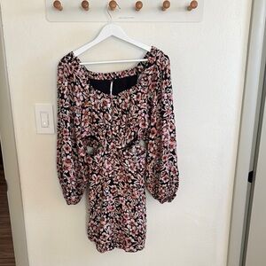 Free People Long Sleeve Floral Dress